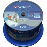 P skiva Verbatim BD-R 25GB 6x Spindle 50-Pack Wide Inkjet