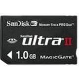 SanDisk 1 GB Minneskort & USB-minnen SanDisk Ultra II Memory Stick Pro Duo 1GB
