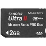 SanDisk 2 GB Minneskort & USB-minnen SanDisk Ultra II Memory Stick Pro Duo 2GB