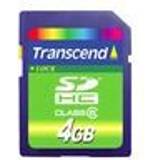 Class 4 - SDHC Minneskort & USB-minnen Transcend SDHC Class 4 4GB