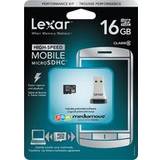 Lexar Media microSDHC Minneskort & USB-minnen Lexar Media MicroSDHC Class 10 16GB