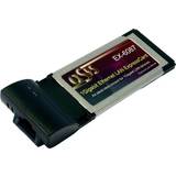 PC Card Nätverkskort & Bluetooth-adaptrar EXSYS 1Gigabit Ethernet LAN ExpressCard (EX-6087)