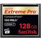 128 GB - Compact Flash Minneskort SanDisk Extreme Pro Compact Flash 100MB/s 128GB