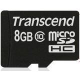 8 GB - microSDHC Minneskort & USB-minnen Transcend MicroSDHC Class 10 8GB