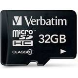 MicroSDHC Minneskort & USB-minnen Verbatim MicroSDHC Class 10 32GB