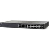 Switchar Cisco SF300-24 24-Port 10/100 +2-Port 10/100/1000 Switch (SRW224G4-K9)