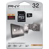 PNY microSDHC Minneskort & USB-minnen PNY MicroSDHC Class 10 32GB