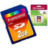 2 GB Minneskort & USB-minnen Transcend SD 2GB