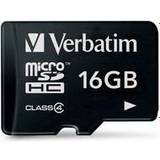 Verbatim microSDHC Minneskort & USB-minnen Verbatim MicroSDHC Class 4 16GB