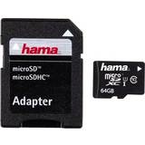 Hama microSDXC Minneskort & USB-minnen Hama MicroSDXC UHS-I 64GB