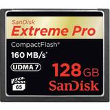 128 GB - Compact Flash Minneskort SanDisk Extreme Pro Compact Flash 160MB/s 128GB