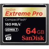64 GB - Compact Flash Minneskort SanDisk Extreme Pro Compact Flash 160/150MB/s 64GB