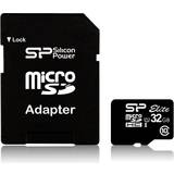 Silicon Power 32 GB Minneskort Silicon Power Elite MicroSDHC Class 10 UHS-I U1 40/15MB/s 32GB +SD Adapter