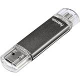 Hama Minneskort & USB-minnen Hama FlashPen Laeta Twin 64GB USB 2.0