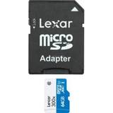 64 GB - microSDHC Minneskort & USB-minnen Lexar Media MicroSDHC UHS-I 64GB (300x)