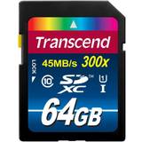 64 GB - SDHC Minneskort Transcend SDHC Premium 45MB/s 64GB