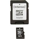 16 GB Minneskort Intenso MicroSDHC UHS-I U1 16GB