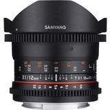 Canon EF Kameraobjektiv Samyang 12mm T3.1 VDSLR ED AS NCS Fisheye for Canon