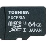 Toshiba microSDXC Minneskort & USB-minnen Toshiba Exceria microSDXC UHS-I U3 64GB