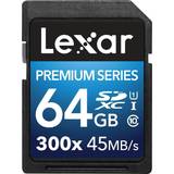 Lexar Media SDXC Minneskort & USB-minnen Lexar Media Premium SDXC UHS-I U1 45MB/s 64GB (300x)
