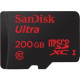 200 GB Minneskort SanDisk Ultra MicroSDXC UHS-I 90MB/s 200GB