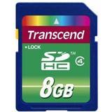 Class 4 - SDHC Minneskort & USB-minnen Transcend SDHC Class 4 8GB