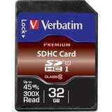 32 GB - SDHC Minneskort & USB-minnen Verbatim Premium U1 SDHC 32GB