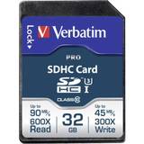 Verbatim SDHC Minneskort Verbatim Pro SDHC UHS-I U3 90/45MB/s 32GB