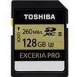Toshiba SDXC Minneskort & USB-minnen Toshiba Exceria Pro SDXC UHS-II U3 260MB/s 128GB