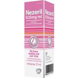 Nässpray - Oximetazolinhydroklorid Receptfria läkemedel Nezeril 0,25mg/ml 7.5ml Nässpray