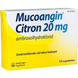 Halsont Receptfria läkemedel Mucoangin Citron 20mg 18 st Sugtablett