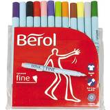Berol Hobbymaterial Berol Twisted Fine Fibre Tipped Pen 0.6mm 12-pack