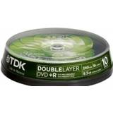 TDK Optisk lagring TDK DVD+R 8.5GB 8x Spindle 10-Pack