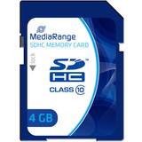 4 GB - SDHC Minneskort MediaRange SDHC Class 10 4GB