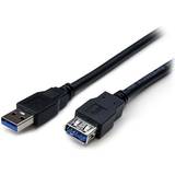 StarTech USB A-USB A - USB-kabel Kablar StarTech SuperSpeed USB A - USB A M-F 3.0 2m