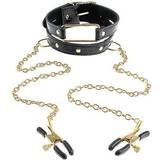 Pipedream Fetish Fantasy Gold Collar and Nipple Clamps