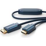 Blåa - DisplayPort-kablar - Skärmad ClickTronic Casual HDMI High Speed - DisplayPort 5m