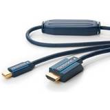 Blåa - DisplayPort-kablar - Skärmad ClickTronic Casual HDMI High Speed - DisplayPort Mini 3m