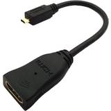 Accell Kablar Accell Micro HDMI - HDMI High Speed with Ethernet Adapter M-F