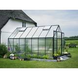 Växthus 11.5 kvm Halls Greenhouses Magnum 148 11.5m² 6mm Aluminium Polycarbonate