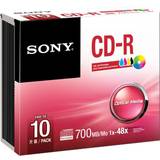 Sony CD Optisk lagring Sony CD-R 700MB 48x Jewelcase 10-Pack