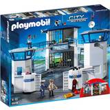 Plastleksaker - Poliser Playmobil Polishuvudkontor med Fängelse 6919