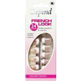 Depend Lim inkluderat Nagelprodukter Depend French Look Square Design 6102 24-pack