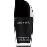 Wet N Wild Blå Nagelprodukter Wet N Wild Shine Nail Color Black Creme