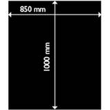 Svarta Golvplattor Aduro Steel Floor Hearth Rectangle 1.5mm 85X100cm