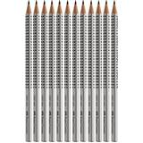 Silver Blyertspennor Faber-Castell Blacklead Pencil Grip 2001 HB 12 Pack