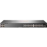 HP Gigabit Ethernet - PoE+ Switchar HP Aruba 2930F 24G 4SFP+ (JL253A)