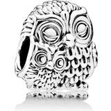 Pandora Mother Owl & Baby Owl Charm - Silver