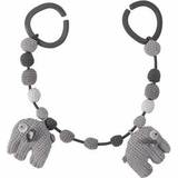Sebra Skinn/Läder Barnvagnstillbehör Sebra Crochet Pram Chain Fanto the Elephant