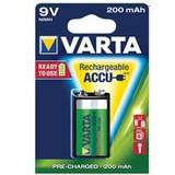 Varta Batterier - NiMH Batterier & Laddbart Varta Accu 9V 200mAh